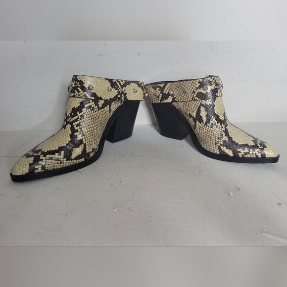 Rebecca Minkoff Sallest Too Block Heel Mules SZ 7.5 - Picture 3 of 9